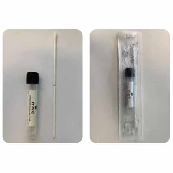 DRYSWAB™ - Std. Polyester swab - påtrykt brudpunkt - 12x80 mm vial -  i Peel Pouch pose - 100 stk (IV-MW325004)