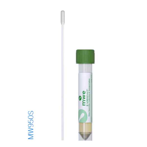 Σ-VIROCULT®- Std skum swab - trykt brudpunkt - 16x100 mm hætteglas - 2 ml VIROCULT® Medium - 125 stk (IV-MW950S)