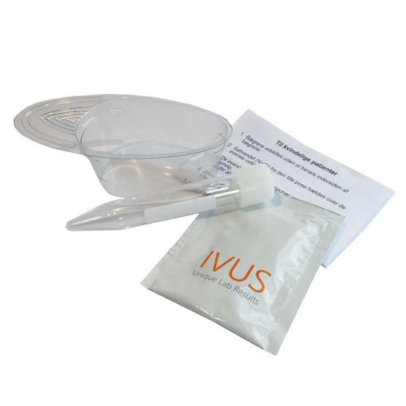 Urinprøvesæt: 100 ml urinkop, 10 ml rør med etiket, m/vådserviet, steril - 50x1 sæt (IV-1001)