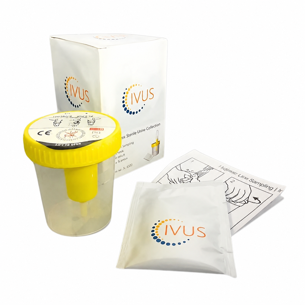 Vacuum urine collection kit: Beaker, wetwipe, instruction - 125 pcs